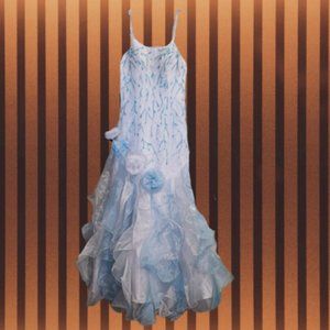 Milano White Spaghetti Strap Small Formal